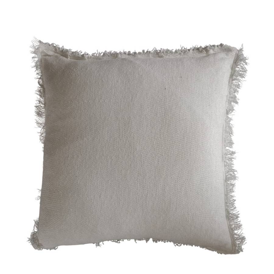 BELUD ΔΙΑΚΟΣΜΗΤΙΚΟ ΜΑΞΙΛΑΡΙ 45x45cm ΥΦΑΣΜΑ ΛΕΥΚΟ POLYESTER