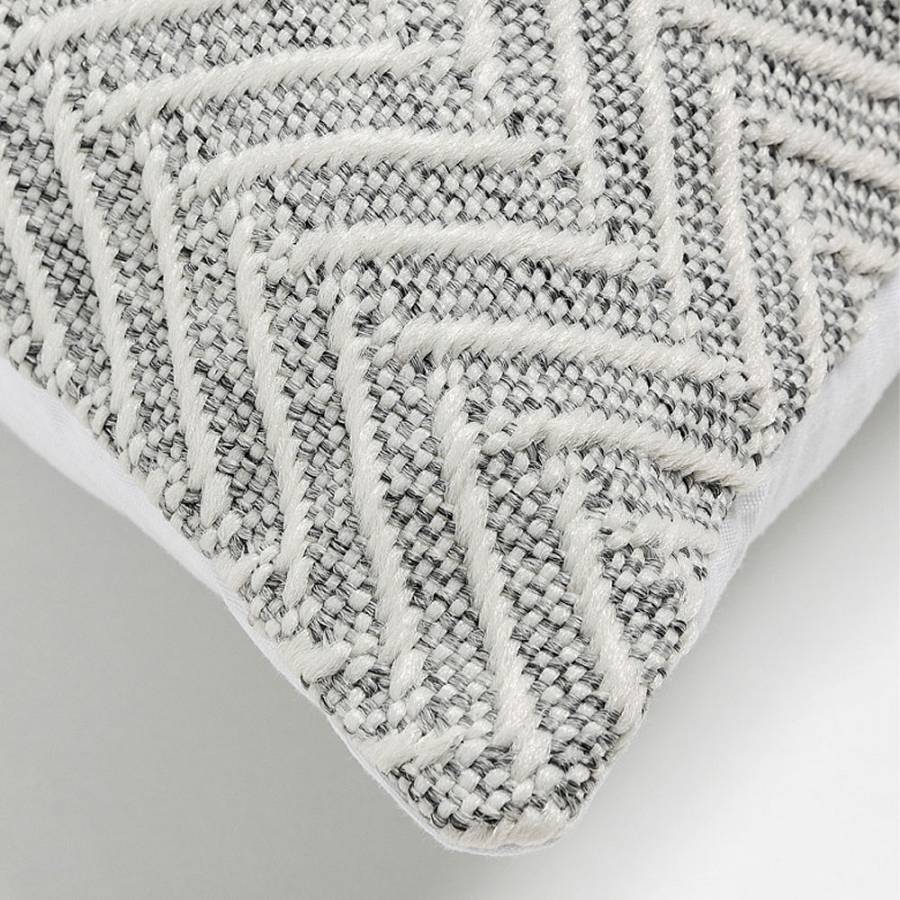 VISHAL ΔΙΑΚΟΣΜΗΤΙΚΟ ΜΑΞΙΛΑΡΙ ΕΞΩΤΕΡΙΚΟΥ ΧΩΡΟΥ 45x45cm ΥΦΑΣΜΑ ΓΚΡΙ POLYESTER