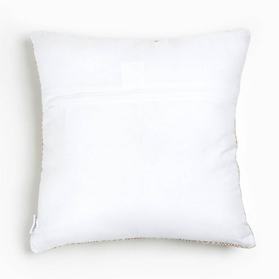 KUNAL ΔΙΑΚΟΣΜΗΤΙΚΟ ΜΑΞΙΛΑΡΙ ΕΞΩΤΕΡΙΚΟΥ ΧΩΡΟΥ 45x45cm ΥΦΑΣΜΑ ΜΠΕΖ POLYESTER