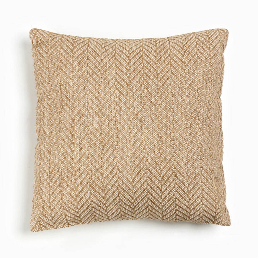 IKAN ΔΙΑΚΟΣΜΗΤΙΚΟ ΜΑΞΙΛΑΡΙ ΕΞΩΤΕΡΙΚΟΥ ΧΩΡΟΥ 45x45cm ΥΦΑΣΜΑ CARAMEL POLYESTER