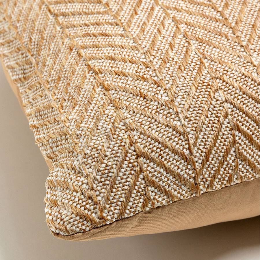 IKAN ΔΙΑΚΟΣΜΗΤΙΚΟ ΜΑΞΙΛΑΡΙ ΕΞΩΤΕΡΙΚΟΥ ΧΩΡΟΥ 45x45cm ΥΦΑΣΜΑ CARAMEL POLYESTER