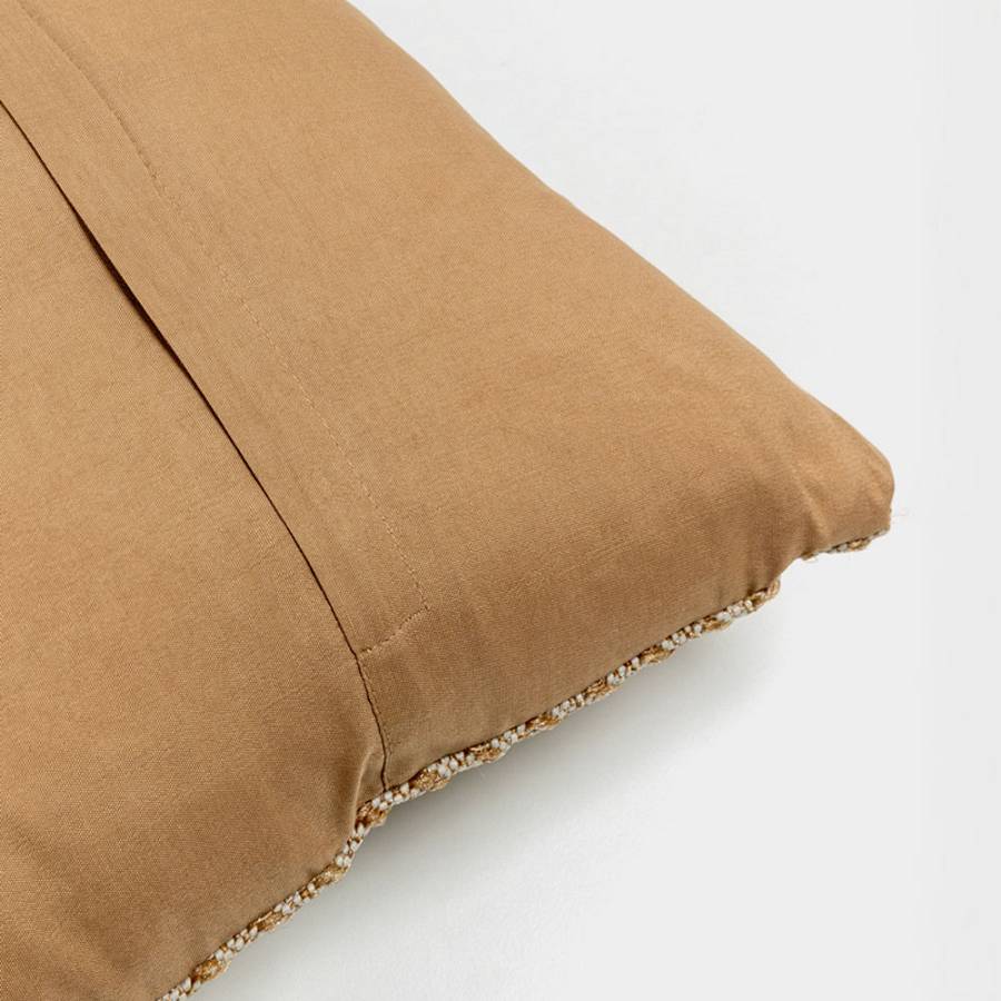 IKAN ΔΙΑΚΟΣΜΗΤΙΚΟ ΜΑΞΙΛΑΡΙ ΕΞΩΤΕΡΙΚΟΥ ΧΩΡΟΥ 45x45cm ΥΦΑΣΜΑ CARAMEL POLYESTER