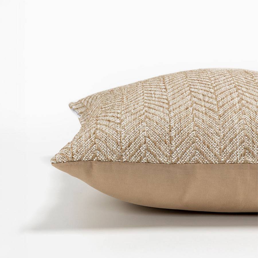 IKAN ΔΙΑΚΟΣΜΗΤΙΚΟ ΜΑΞΙΛΑΡΙ ΕΞΩΤΕΡΙΚΟΥ ΧΩΡΟΥ 45x45cm ΥΦΑΣΜΑ CARAMEL POLYESTER