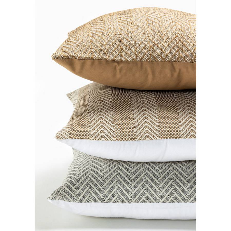 IKAN ΔΙΑΚΟΣΜΗΤΙΚΟ ΜΑΞΙΛΑΡΙ ΕΞΩΤΕΡΙΚΟΥ ΧΩΡΟΥ 45x45cm ΥΦΑΣΜΑ CARAMEL POLYESTER