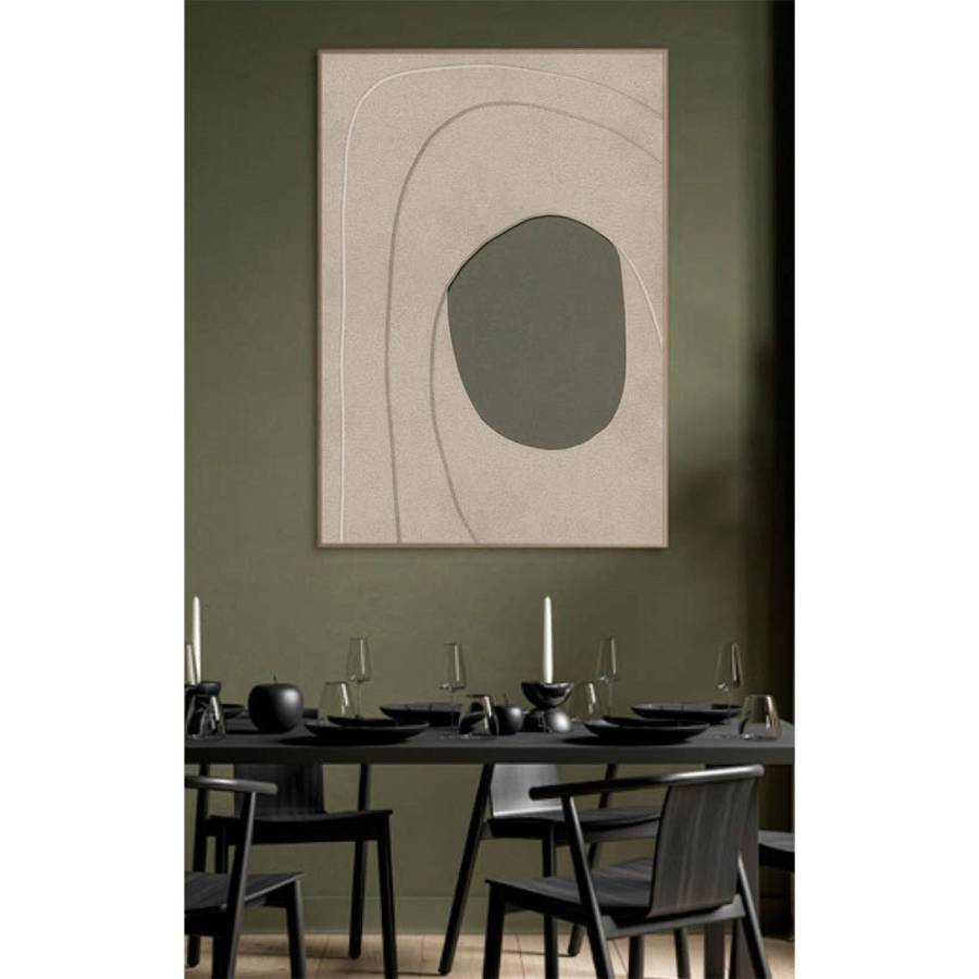 VOID A ΠΙΝΑΚΑΣ ΔΙΑΚΟΣΜΗΤΙΚΟΣ ΜΕ ΚΟΡΝΙΖΑ 80x120x4.3cm ΚΑΜΒΑΣ ΜΠΕΖ ΛΑΔΙ PS