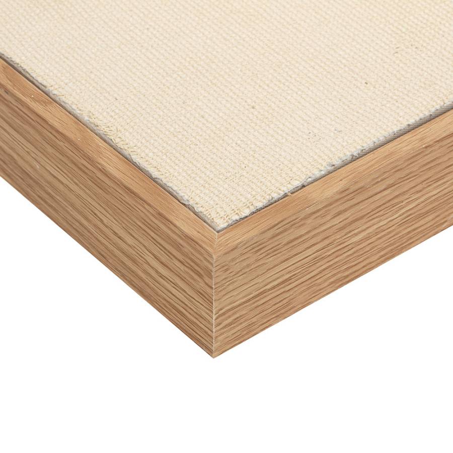 LA ROCCIA I ΠΙΝΑΚΑΣ ΔΙΑΚΟΣΜΗΤΙΚΟΣ ΜΕ ΚΟΡΝΙΖΑ 80x80x3.8cm ΚΑΜΒΑΣ ΚΑΦΕ BEIGE ΞΥΛΟ ΦΥΣΙΚΟ