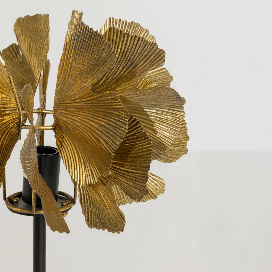 BLOSSOM ΦΩΤΙΣΤΙΚΟ ΕΠΙΤΡΑΠΕΖΙΟ 41x41x65cm ΜΕΤΑΛΛΟ BROWN GOLD ΜΑΥΡΟ