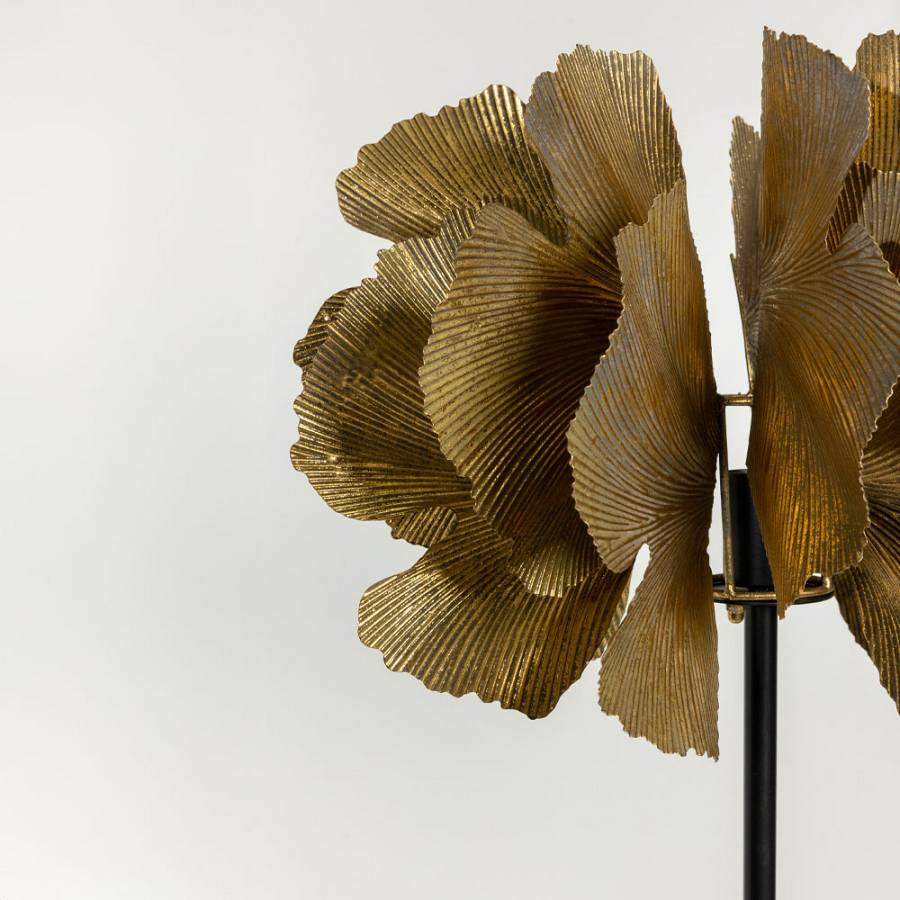 BLOSSOM ΦΩΤΙΣΤΙΚΟ ΕΠΙΔΑΠΕΔΙΟ 49x49x149cm ΜΕΤΑΛΛΟ BROWN GOLD ΜΑΥΡΟ