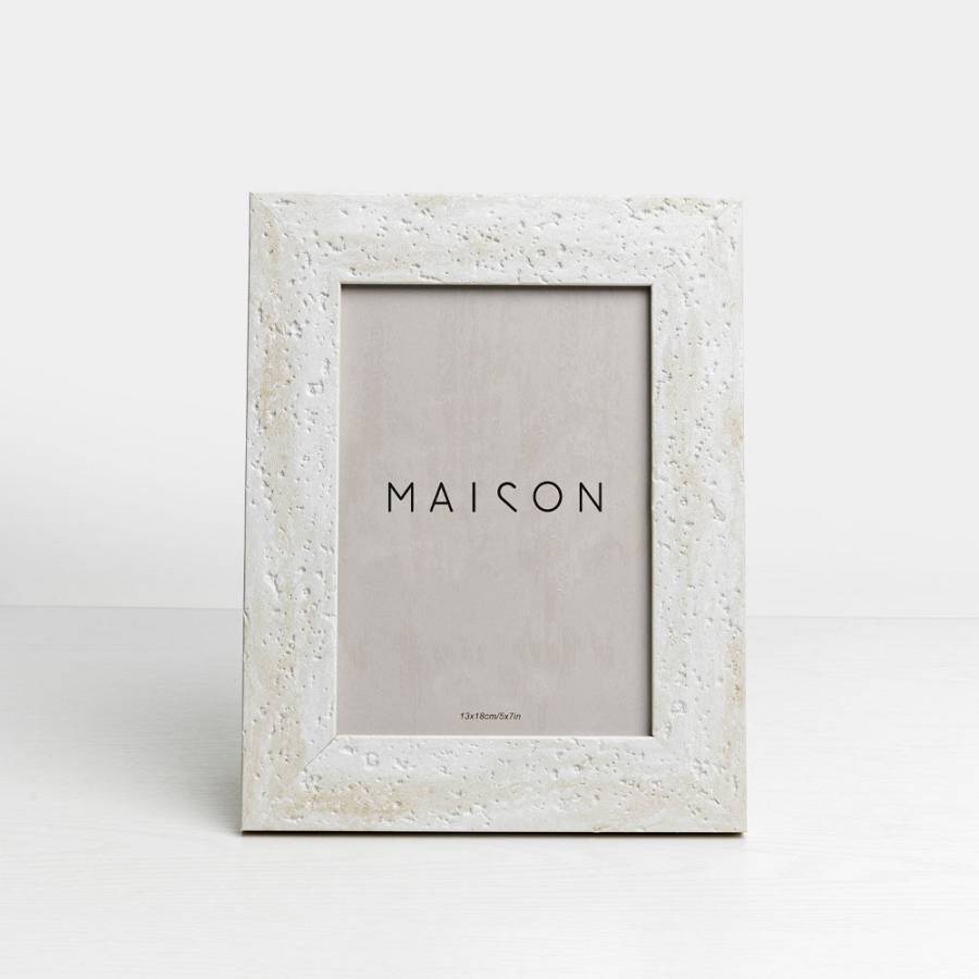 LITHOS ΚΟΡΝΙΖΑ 18.6x1.5x23.7cm POLYRESIN ΛΕΥΚΟ BEIGE ΓΥΑΛΙ