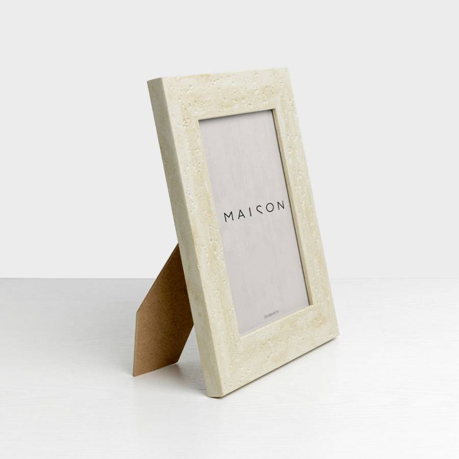 LITHOS ΚΟΡΝΙΖΑ 18.6x1.5x23.7cm POLYRESIN BEIGE ΓΥΑΛΙ