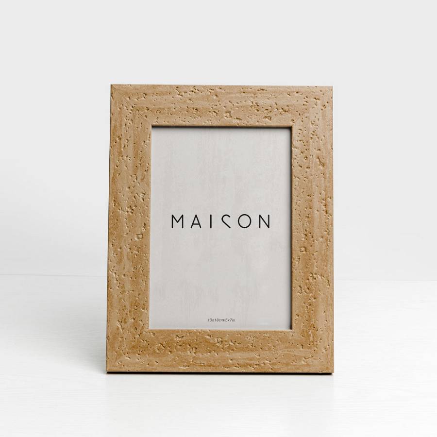 LITHOS ΚΟΡΝΙΖΑ 18.6x1.5x23.7cm POLYRESIN BEIGE ΣΚΟΥΡΟ ΓΥΑΛΙ