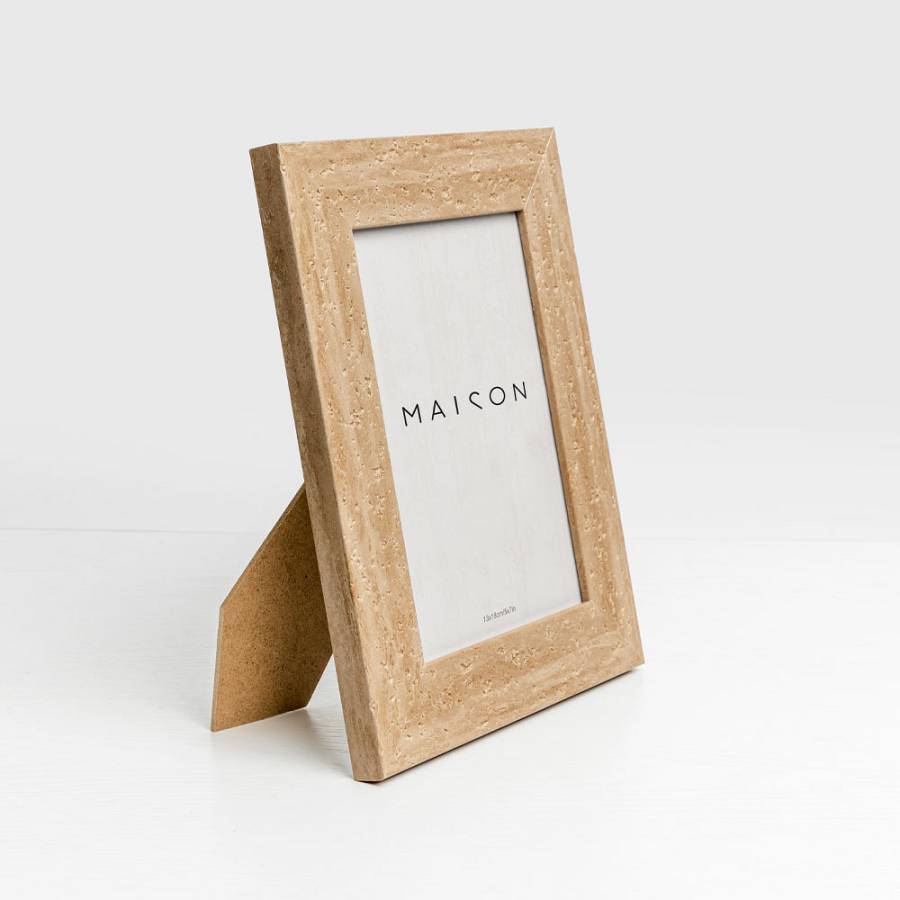 LITHOS ΚΟΡΝΙΖΑ 18.6x1.5x23.7cm POLYRESIN BEIGE ΣΚΟΥΡΟ ΓΥΑΛΙ