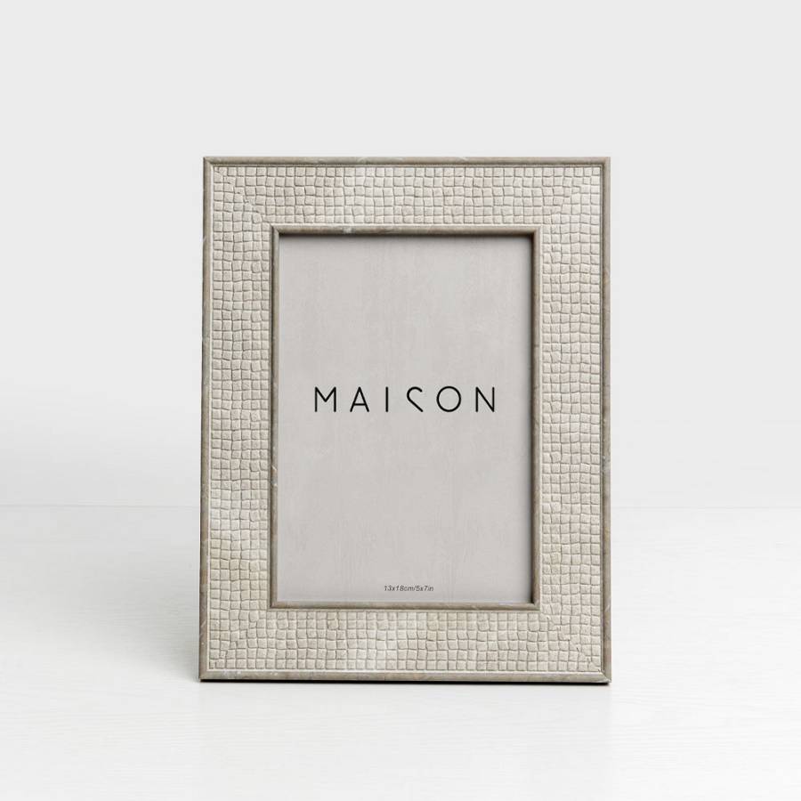 ESTRAZZO ΚΟΡΝΙΖΑ 18.6x1.4x23.7cm POLYRESIN ΓΚΡΙ ΣΚΟΥΡΟ ΓΥΑΛΙ