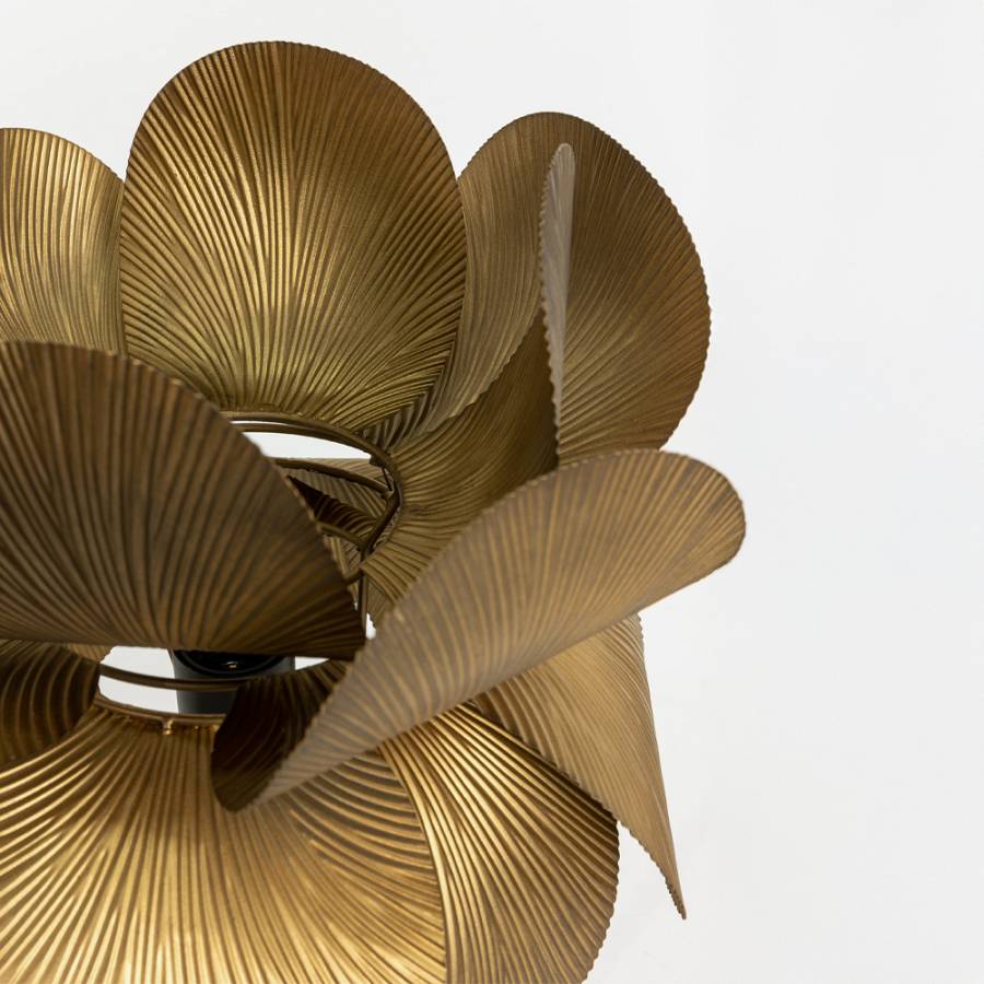 BLOSSOM ΦΩΤΙΣΤΙΚΟ ΕΠΙΤΡΑΠΕΖΙΟ 26x26x55cm ΜΕΤΑΛΛΟ BROWN GOLD