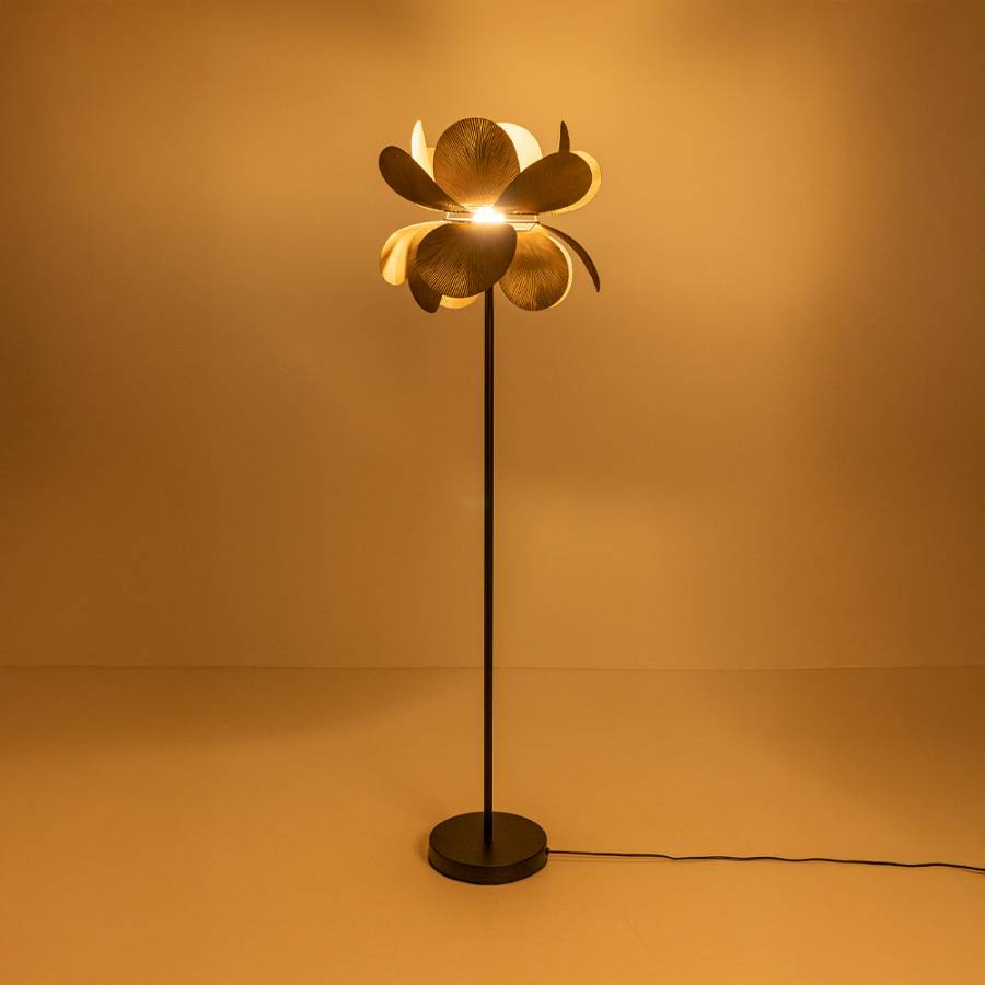 BLOSSOM ΦΩΤΙΣΤΙΚΟ ΕΠΙΔΑΠΕΔΙΟ 44x44x152cm ΜΕΤΑΛΛΟ BROWN GOLD