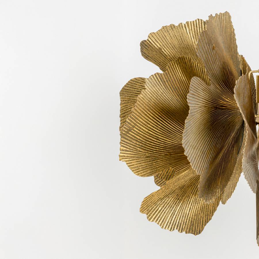 BLOSSOM ΦΩΤΙΣΤΙΚΟ ΚΡΕΜΑΣΤΟ 71x71x50cm ΜΕΤΑΛΛΟ BROWN GOLD