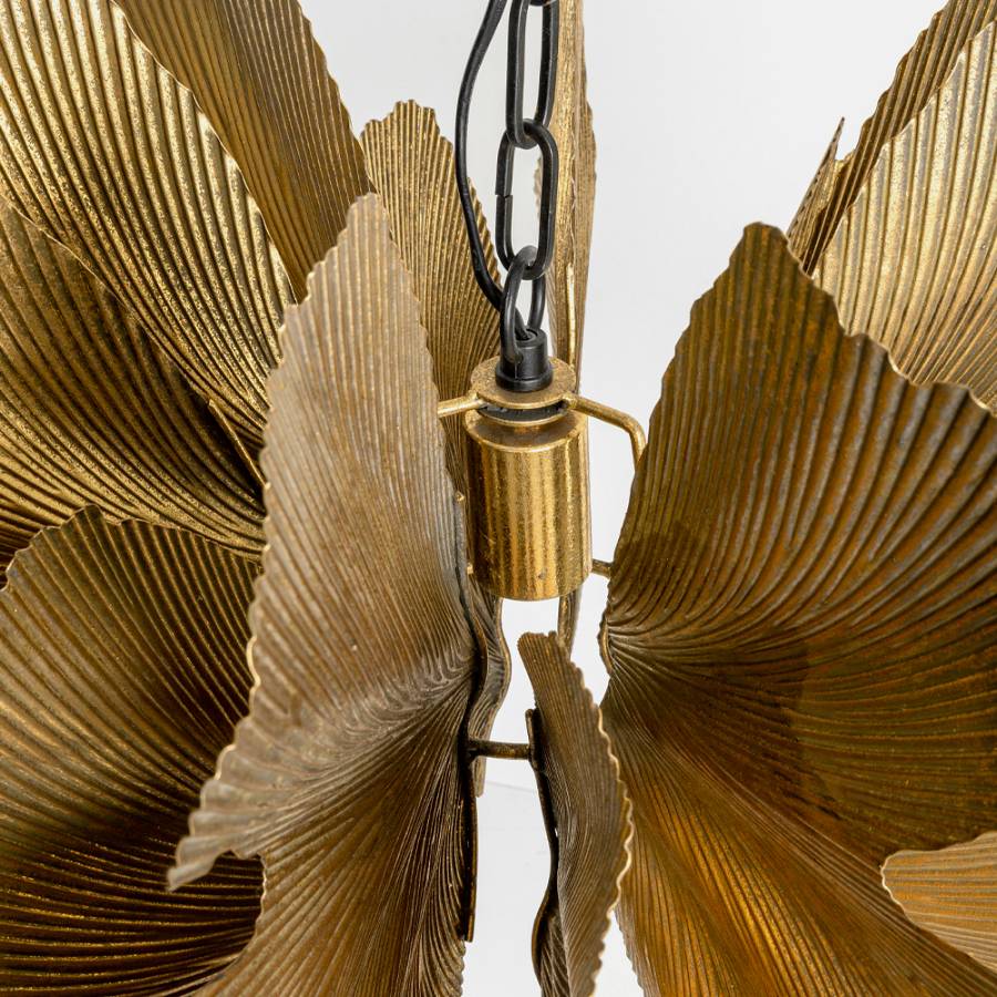 BLOSSOM ΦΩΤΙΣΤΙΚΟ ΚΡΕΜΑΣΤΟ 71x71x50cm ΜΕΤΑΛΛΟ BROWN GOLD