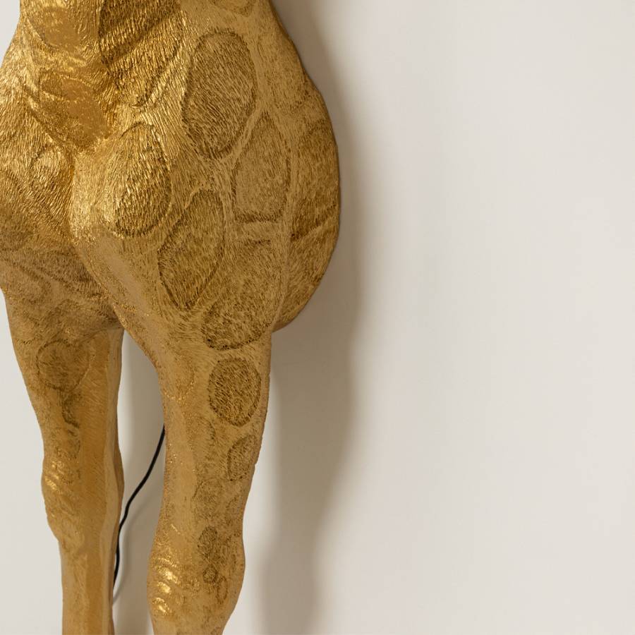 GIRAFE ΦΩΤΙΣΤΙΚΟ ΕΠΙΔΑΠΕΔΙΟ 42x35x196cm FIBERGLASS ΧΡΥΣΟ
