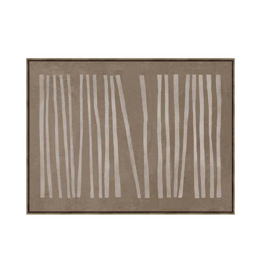 RAYA A ΠΙΝΑΚΑΣ ΔΙΑΚΟΣΜΗΤΙΚΟΣ ΜΕ ΚΟΡΝΙΖΑ 90x120x4cm ΚΑΜΒΑΣ ΚΑΦΕ ΜΠΕΖ ΞΥΛΟ ΦΥΣΙΚΟ