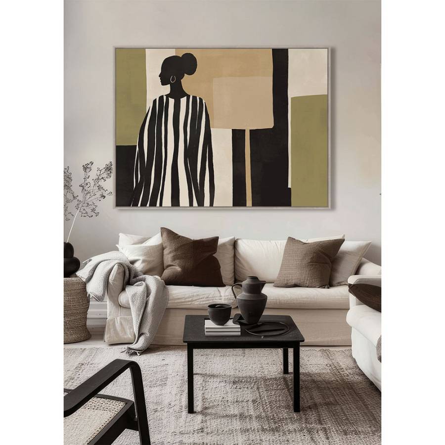 TIERRA ΠΙΝΑΚΑΣ ΔΙΑΚΟΣΜΗΤΙΚΟΣ ΜΕ ΚΟΡΝΙΖΑ 90x120x4cm ΚΑΜΒΑΣ ΠΟΛΥΧΡΩΜΟ ΞΥΛΟ ΦΥΣΙΚΟ