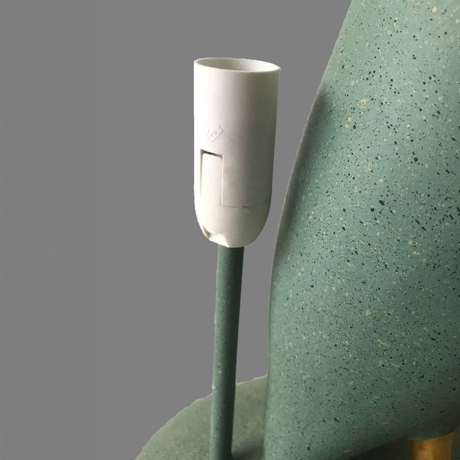 QUACK A ΦΩΤΙΣΤΙΚΟ ΕΠΙΤΡΑΠΕΖΙΟ 37x23x57.5cm POLYRESIN ΜΕΝΤΑ ΧΡΥΣΟ ΥΦΑΣΜΑ ΠΡΑΣΙΝΟ ΣΚΟΥΡΟ