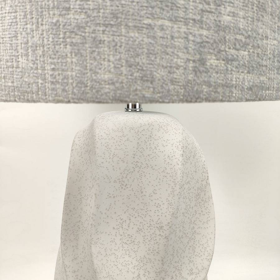 INIR ΦΩΤΙΣΤΙΚΟ ΕΠΙΤΡΑΠΕΖΙΟ 32x32x57cm ΚΕΡΑΜΙΚΟ ΜΠΕΖ ΛΙΝΟ ΓΚΡΙ