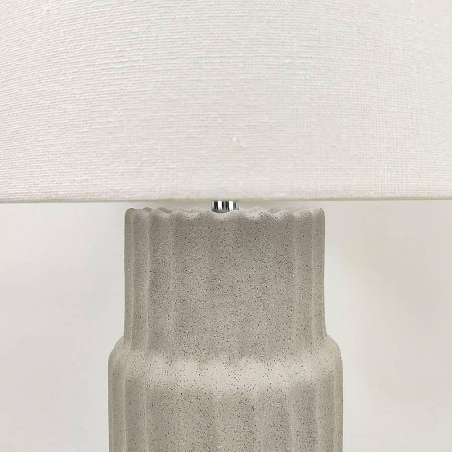 MARO ΦΩΤΙΣΤΙΚΟ ΕΠΙΤΡΑΠΕΖΙΟ 33x3x59cm ΚΕΡΑΜΙΚΟ ΓΚΡΙ ΑΝΟΙΧΤΟ ΛΙΝΟ ΛΕΥΚΟ