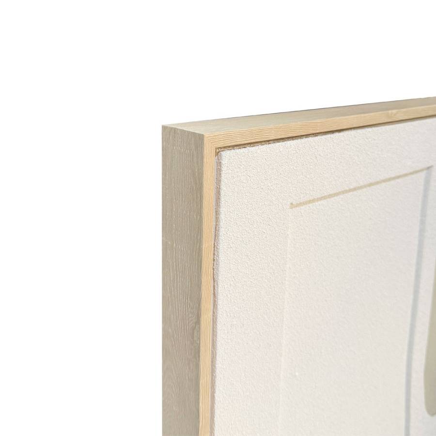 RHYTHM C ΠΙΝΑΚΑΣ ΔΙΑΚΟΣΜΗΤΙΚΟΣ ΜΕ ΚΟΡΝΙΖΑ 82.6x4.3x122.6cm ΚΑΜΒΑΣ ΜΠΕΖ ΛΕΥΚΟ PS