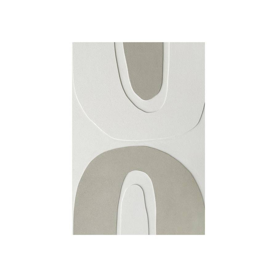 RHYTHM C ΠΙΝΑΚΑΣ ΔΙΑΚΟΣΜΗΤΙΚΟΣ ΜΕ ΚΟΡΝΙΖΑ 82.6x4.3x122.6cm ΚΑΜΒΑΣ ΜΠΕΖ ΛΕΥΚΟ PS