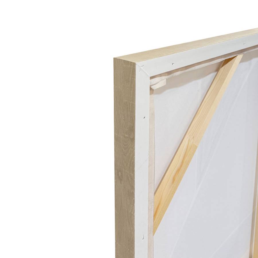 FRACTAL B ΠΙΝΑΚΑΣ ΔΙΑΚΟΣΜΗΤΙΚΟΣ ΜΕ ΚΟΡΝΙΖΑ 82.6x4.3x122.6cm ΚΑΜΒΑΣ ΜΠΕΖ ΚΑΦΕ ΜΑΥΡΟ PS