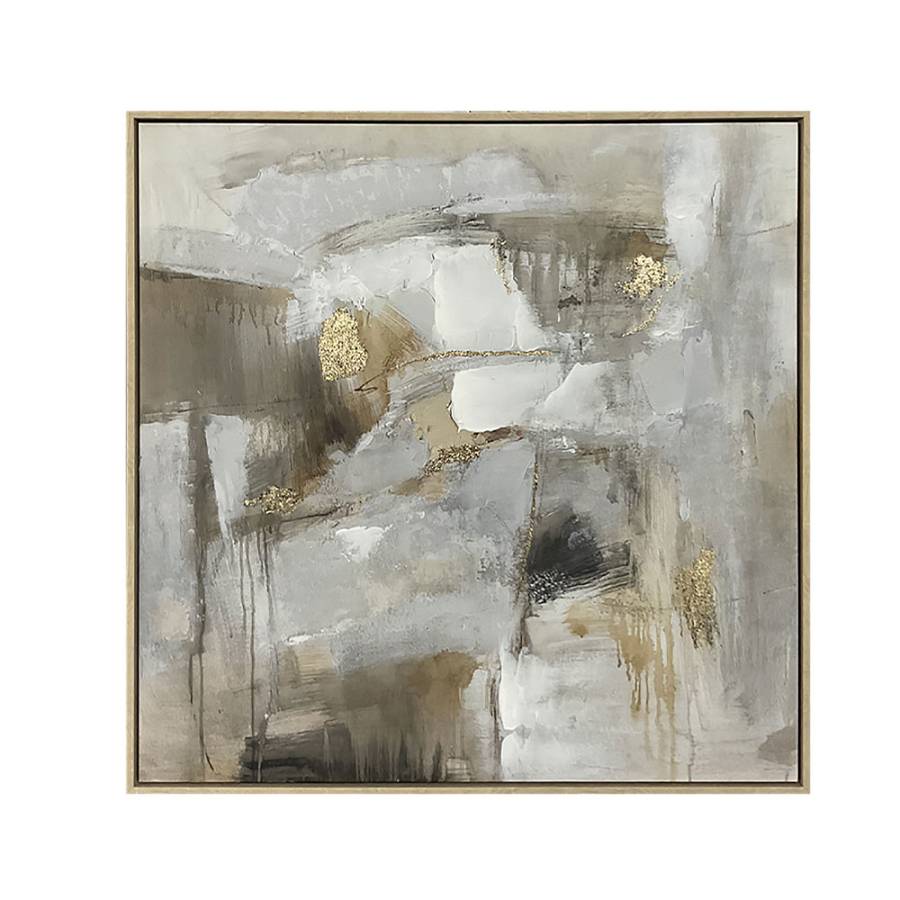 NYRA ΠΙΝΑΚΑΣ ΔΙΑΚΟΣΜΗΤΙΚΟΣ ΜΕ ΚΟΡΝΙΖΑ 82.6x4.3x82.6cm ΚΑΜΒΑΣ ΠΟΛΥΧΡΩΜΟ PS