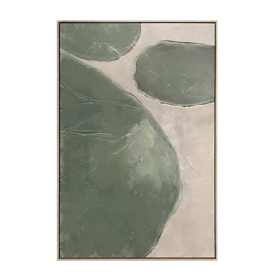 RHEA ΠΙΝΑΚΑΣ ΔΙΑΚΟΣΜΗΤΙΚΟΣ ΜΕ ΚΟΡΝΙΖΑ 82.6x4.3x122.6cm ΚΑΜΒΑΣ ΛΑΔΙ ΜΠΕΖ PS