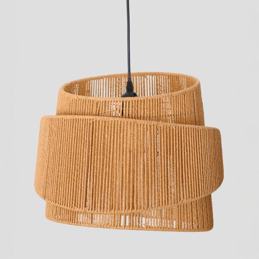 ZIA ΦΩΤΙΣΤΙΚΟ ΟΡΟΦΗΣ 39x35cm ΣΧΟΙΝΙ ΧΑΚΙ ΧΑΡΤΙ