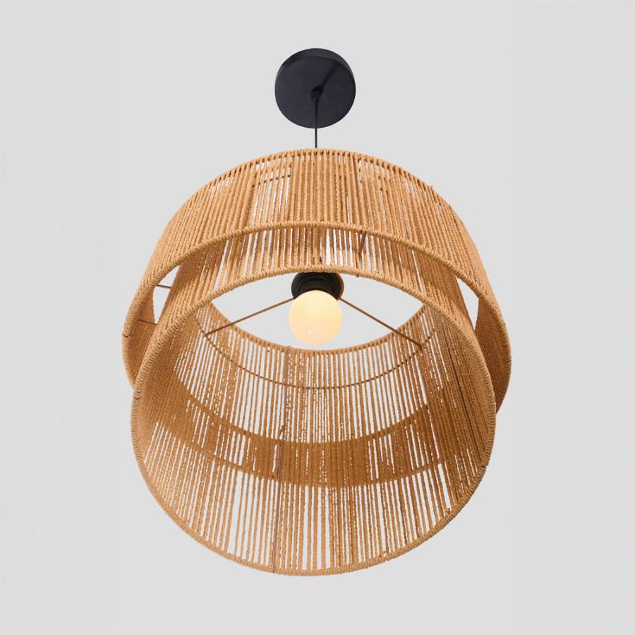 ZIA ΦΩΤΙΣΤΙΚΟ ΟΡΟΦΗΣ 39x35cm ΣΧΟΙΝΙ ΧΑΚΙ ΧΑΡΤΙ