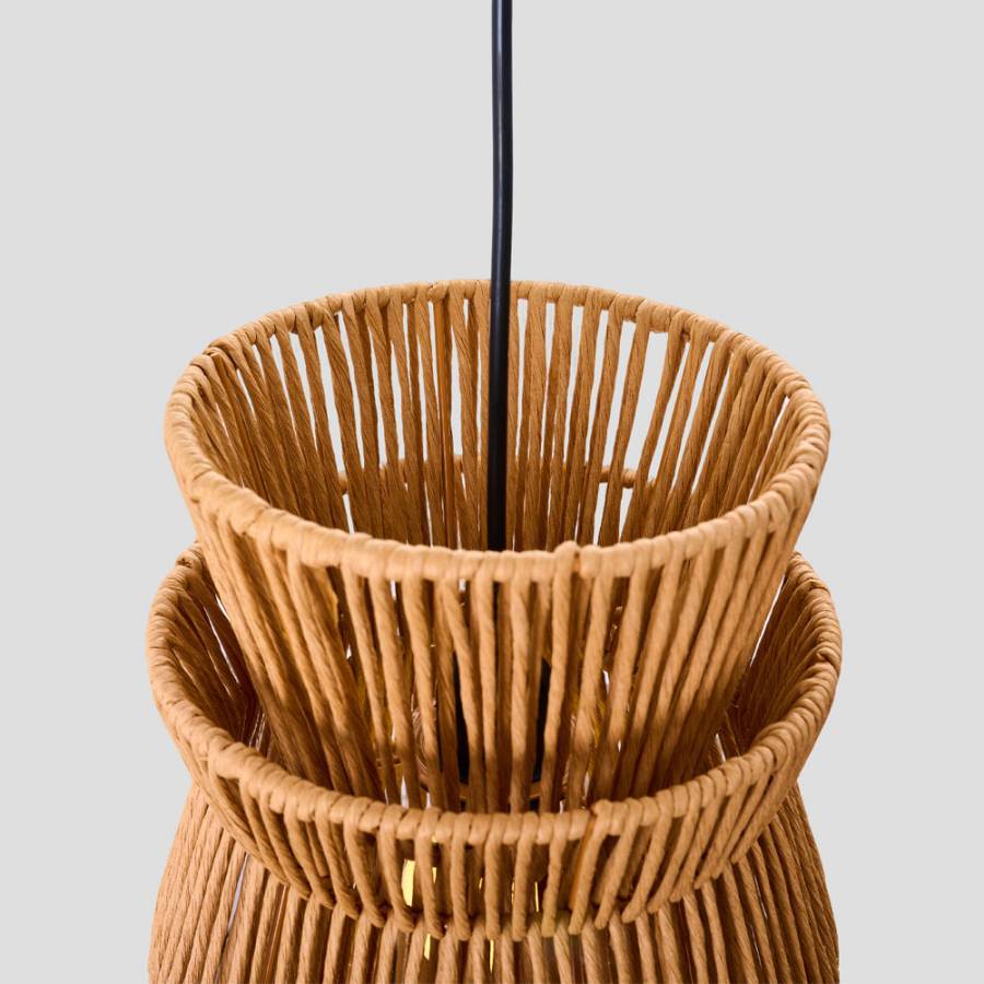 CLEO ΦΩΤΙΣΤΙΚΟ ΟΡΟΦΗΣ 26.5x38.5cm ΣΧΟΙΝΙ ΚΑΦΕ ΧΑΡΤΙ