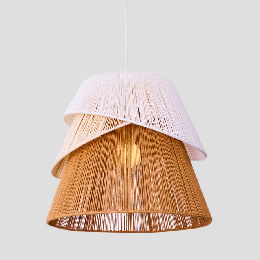 SORREL ΦΩΤΙΣΤΙΚΟ ΟΡΟΦΗΣ 36x34cm ΣΧΟΙΝΙ ΛΕΥΚΟ ΜΠΕΖ ΚΑΦΕ ΧΑΡΤΙ