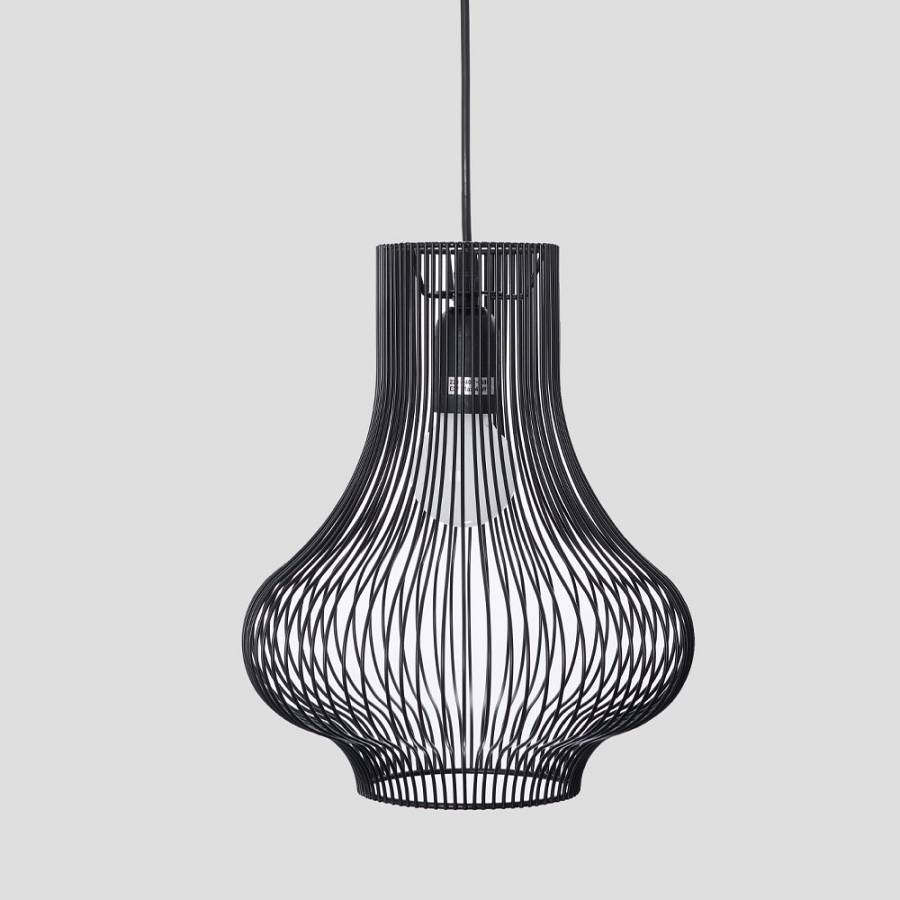 NOOR ΦΩΤΙΣΤΙΚΟ ΟΡΟΦΗΣ 25x30.5cm ΣΙΔΕΡΟ ΜΑΥΡΟ