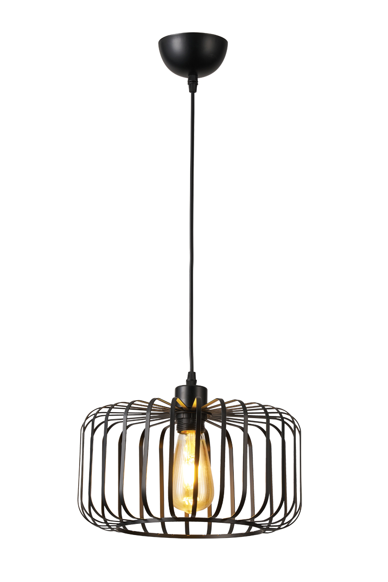 PDC 6112 BK 1/Φ ΜΕΤΑΛΛΙΚΟ ΜΑΥΡΟ ΣΧ. ΚΛΟΥΒΙ  Ε27