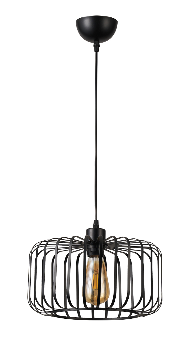 PDC 6112 BK 1/Φ ΜΕΤΑΛΛΙΚΟ ΜΑΥΡΟ ΣΧ. ΚΛΟΥΒΙ  Ε27