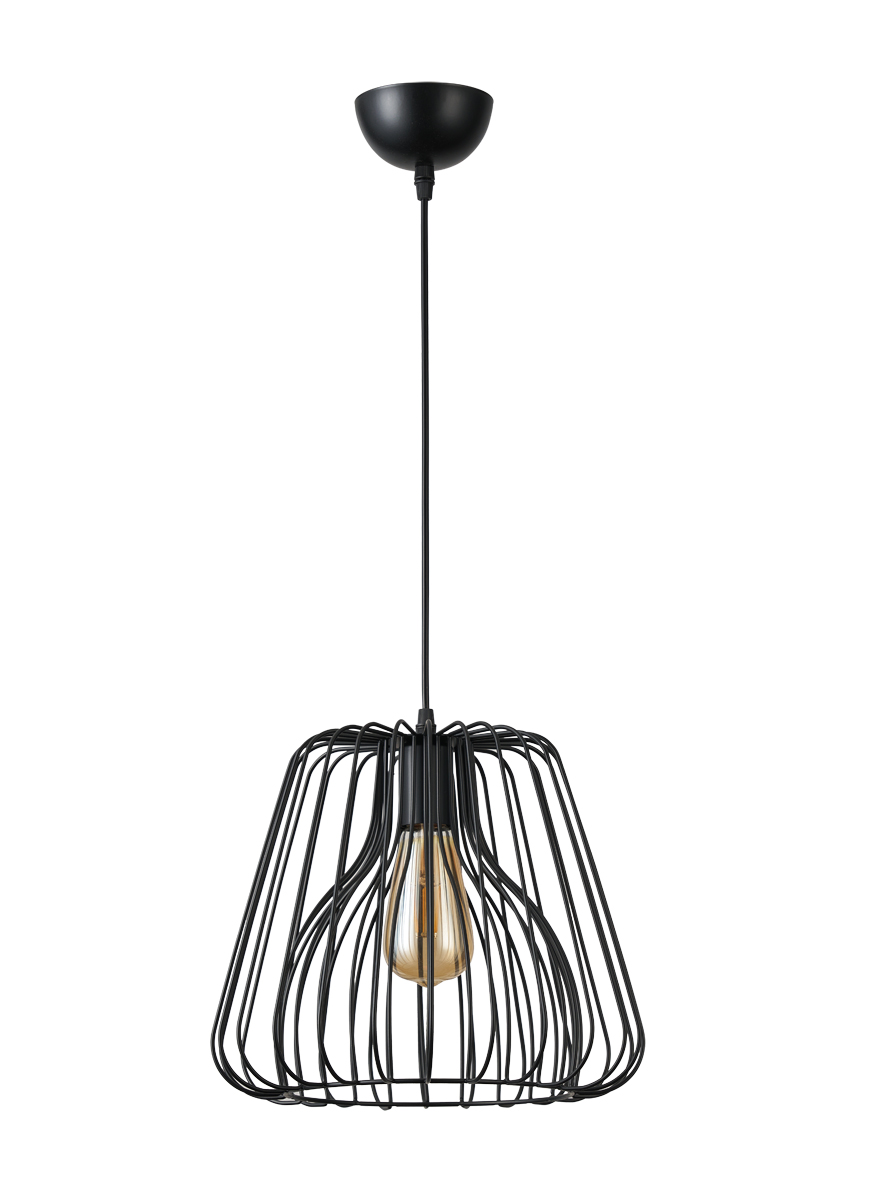 PDC 6110 BK 1/Φ ΜΕΤΑΛΛΙΚΟ ΜΑΥΡΟ ΜΕ ΔΙΠΛΟ ΚΑΠΕΛΟ Ε27