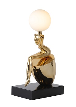 TLC 1121 GD ΕΠΙΤΡΑΠΕΖΙΑ ΛΑΜΠΑ ΧΡΥΣΗ  ΚΑΘΙΣΤΗ ΚΟΠΕΛΑ 1XG9