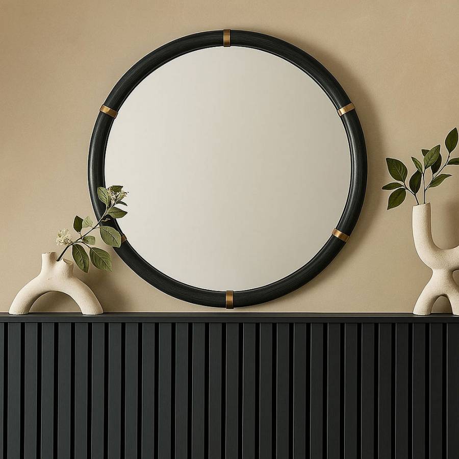 COLOMBO ΚΑΘΡΕΠΤΗΣ ΜΑΥΡΟ 100x4x100cm