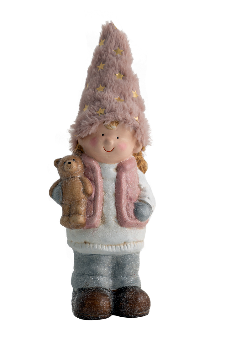 ΚΕΡΑΜΙΚΟ ΚΟΡΙΤΣΙ ΜΕ ΑΡΚΟΥΔΑΚΙ ΚΑΙ ΡΟΖ ΚΑΠΕΛΟ 9,5Χ8,2Χ25ΕΚ