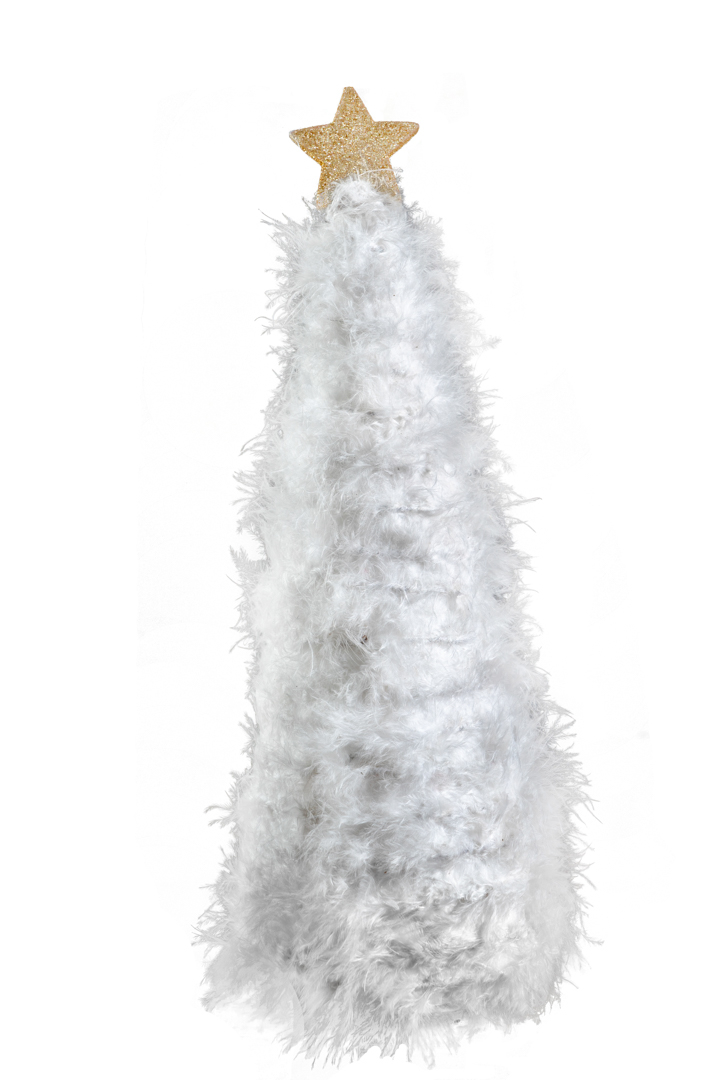 ΔΕΝΤΡΟ ΧΡΙΣΤΟΥΓΕΝΝΙΑΤΙΚΟ ΠΟΥΠΟΥΛΟ ΛΕΥΚΟ ΜΕ ΧΡΥΣΟ ΑΣΤΕΡΙ 12Χ12Χ36ΕΚ