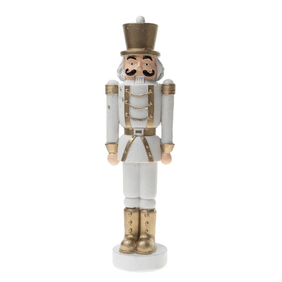 ΧΡΙΣΤΟΥΓΕΝΝΙΑΤΙΚΟΣ ΔΙΑΚΟΣΜΗΤΙΚΟΣ ΚΑΡΥΟΘΡΑΥΣΤΗΣ ΛΕΥΚΟΣ ΧΡΥΣΟΣ 8,5Χ6,5Χ30ΕΚ