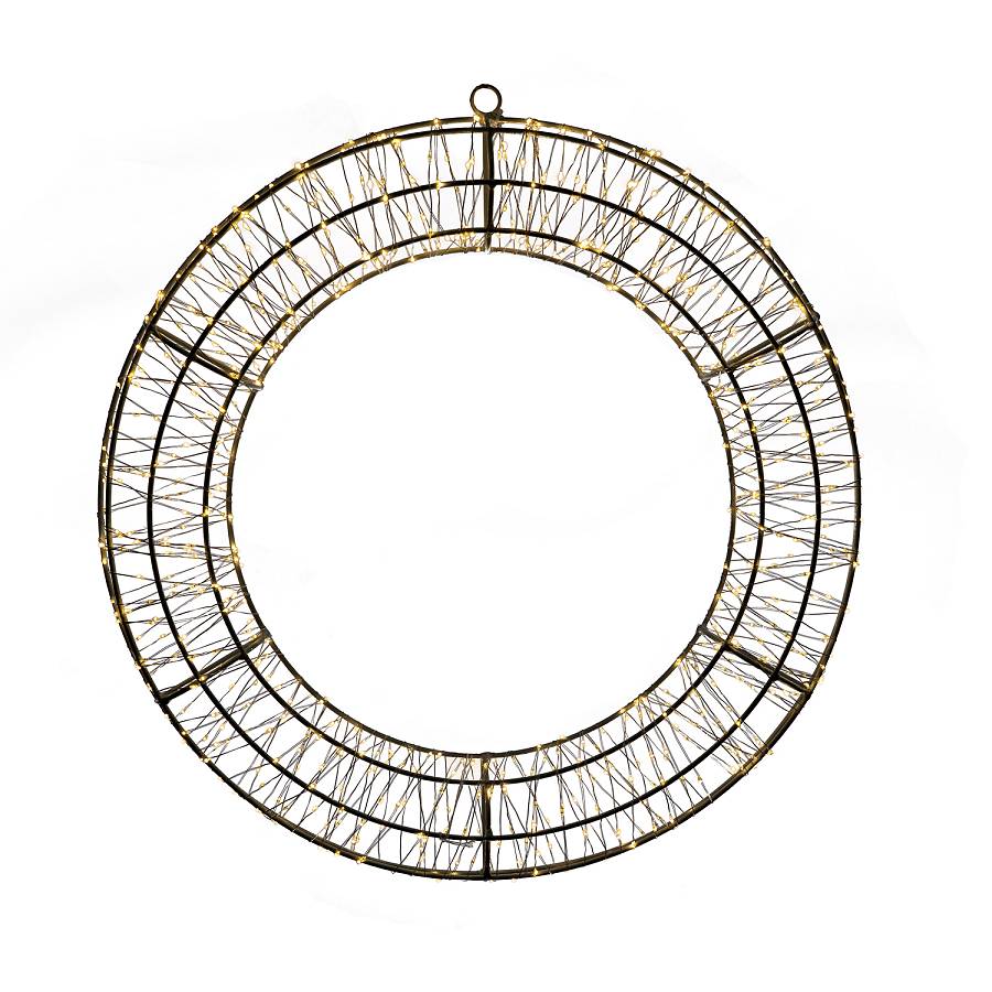 ΧΡΙΣΤΟΥΓΕΝΝΙΑΤΙΚΟΣ ΜΕΤΑΛΛΙΚΟΣ ΚΥΚΛΟΣ 50Χ5 ΕΚ  ΜΕ 480ΛΑΜΠΑΚΙΑ ΛΕΝΤ