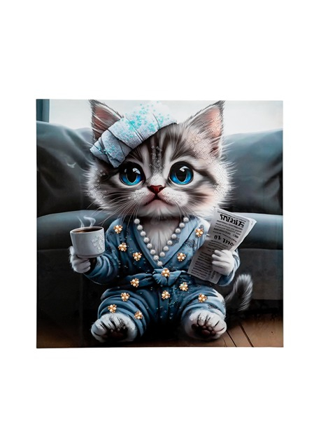 ΠΙΝΑΚΑΣ ΕΚΤΥΠΩΣΗ ΓΑΤΑ ΜΕ ΠΕΡΛΕΣ 60Χ60Χ3ΕΚ