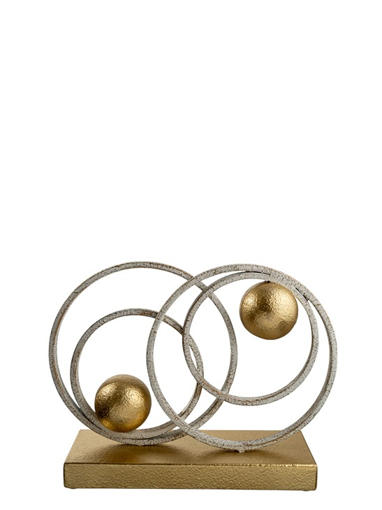 ΜΕΤΑΛΛΙΚΟ ΔΙΑΚΟΣΜΗΤΙΚΟ ΛΕΥΚΟ ΧΡΥΣΟ 30Χ8Χ22ΕΚ