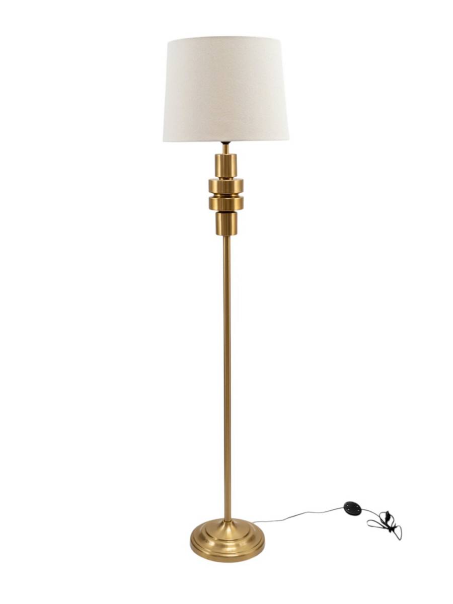 ΛΑΜΠΑ ΔΑΠΕΔΟΥ ΧΡΥΣΟ ΜΑΤ ΜΕ ΛΕΥΚΟ ΚΑΠΕΛΟ ΜΕΓΕΘΟΣ  33Χ38Χ28ΕΚ ΚΑΙ ΣΥΝΟΛΙΚΟ ΥΨΟΣ 162ΕΚ