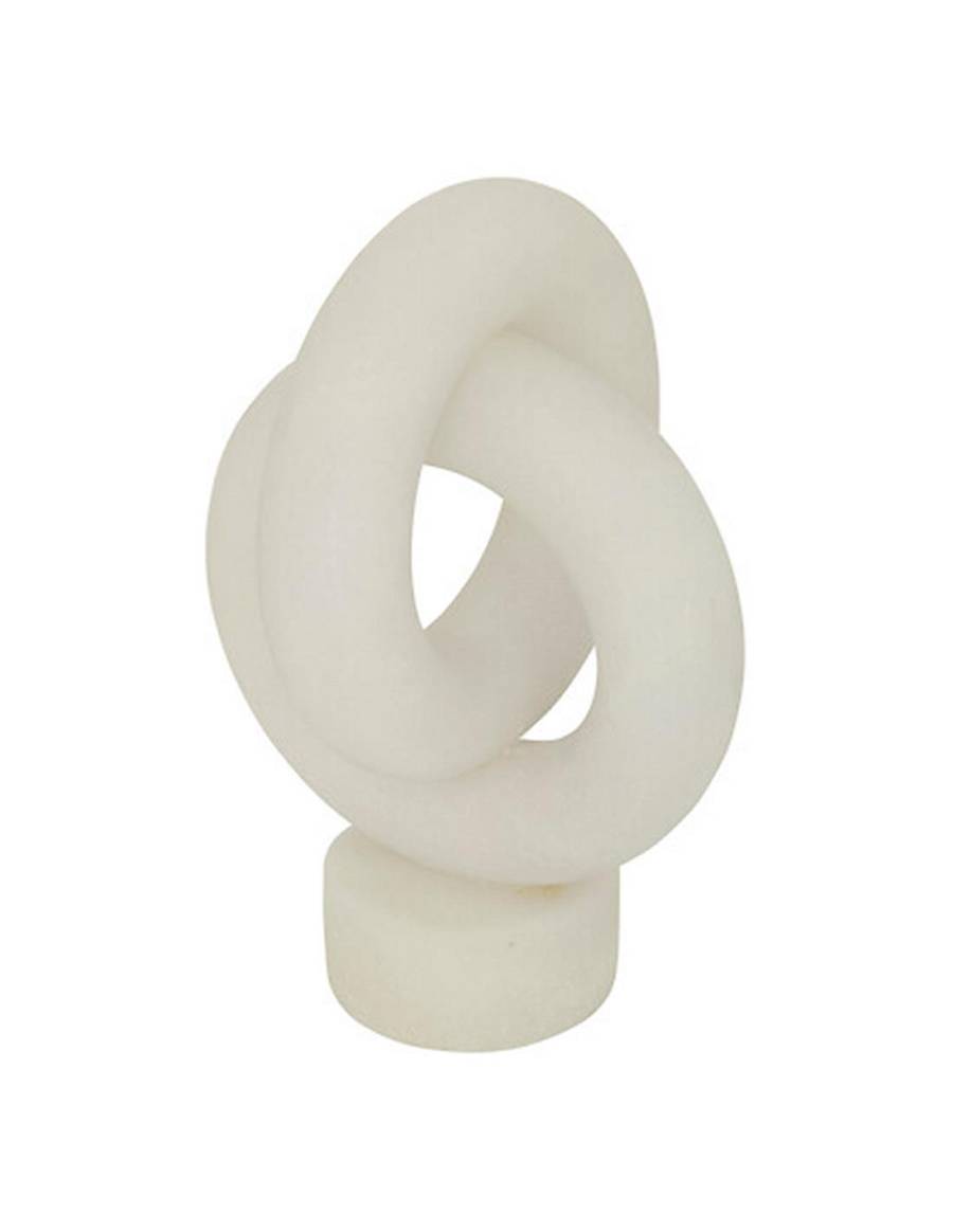 Διακοσμητικό κόμπος λευκός 21x30,5 cm